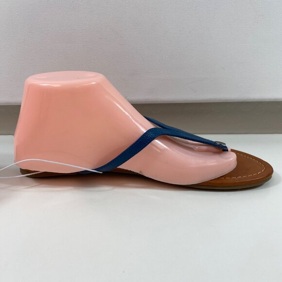 Unisa Womens Blue Strappy Sandals Flip Flops Shoes Spring Summer Pool Size 10M - Picture 4 of 9